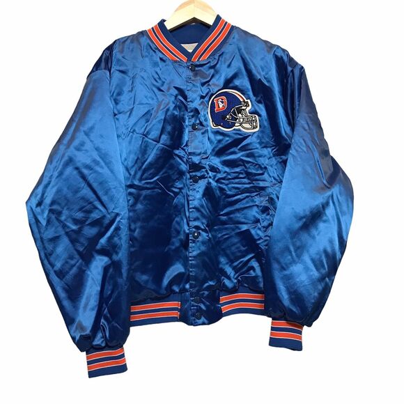 Vintage 1991 Locker Line XXL Denver Broncos Starter Style Spellout Jacket